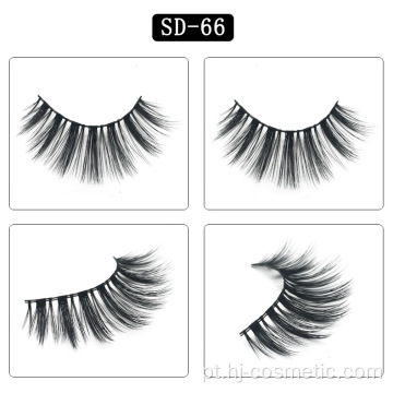 3D Faux Mink Cílios Natural Longo De Seda Macia Cílios Falsos Falso Vison Lashes